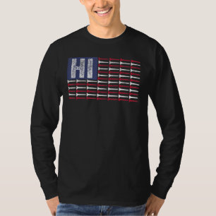 Camiseta Hawaii Hogar Estado Hi Bandera Americana Golf Patr