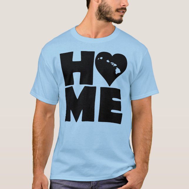 Camiseta Hawaii Home Heart State Tees (Anverso)