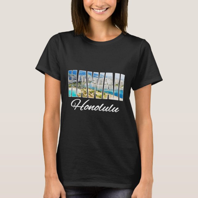 Camiseta Hawaii Honolulu Tee Beach Hawaii (Anverso)