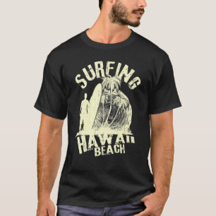 Camiseta Hawaii Isla Hawái Vintage Surfing Beach