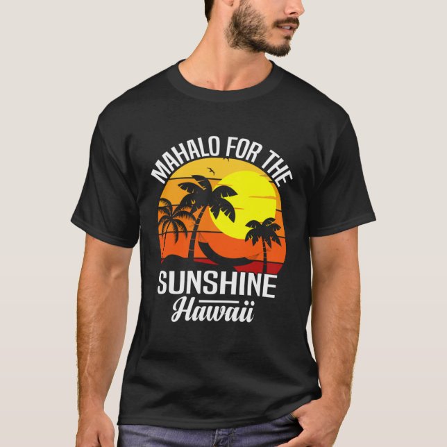 Camiseta Hawaii island of sun beach waves and palm trees  6 (Anverso)