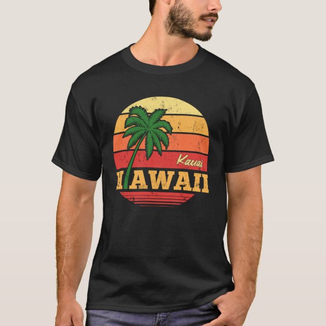 Camiseta HAWAII Kauai Beautiful Vacation Retro Souvenir (Anverso)