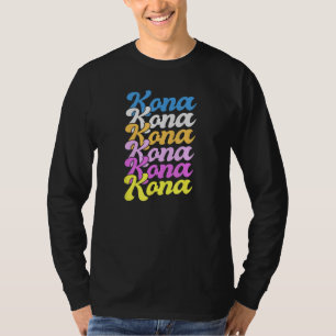 Camiseta Hawaii Kona Vacaciones Familiares Kona La Costa De