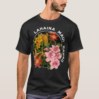 Camiseta Hawaii Lahaina Maui Hawaii Floral