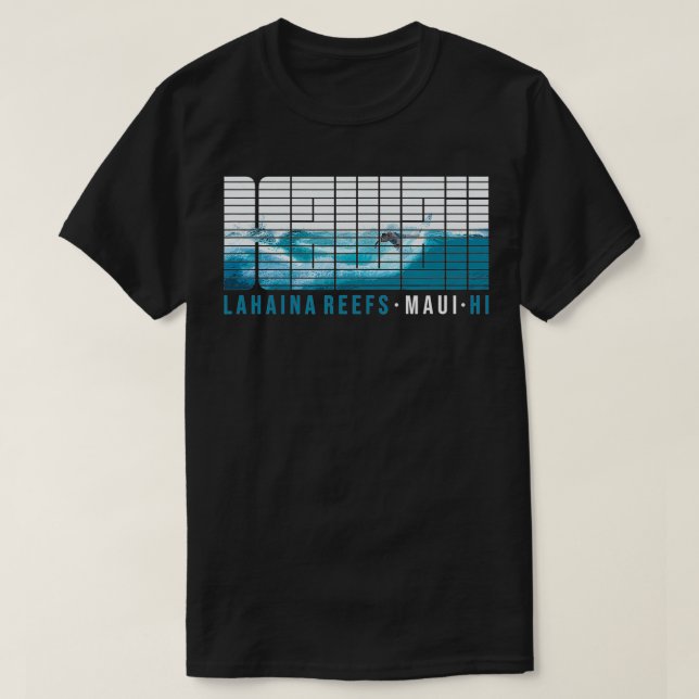 Camiseta Hawaii Lahaina Maui Surfing (Diseño del anverso)