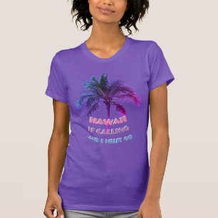 Camiseta Hawaii llama y debo irme