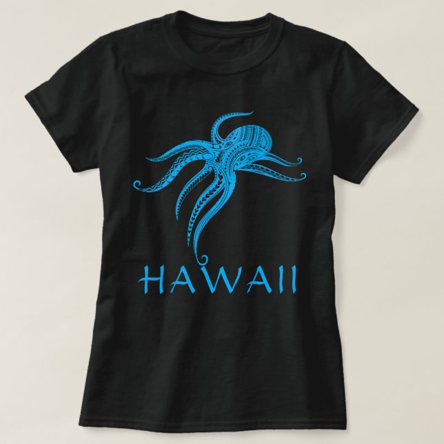 Camiseta HAWAII LtBlue de OCTOPUS (Diseño del anverso)