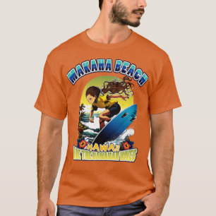 Camiseta Hawaii makaha beach surfing 80802 TShirt