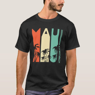 Camiseta Hawaii Maui Beach Retro Hawaii Surf Big Island P
