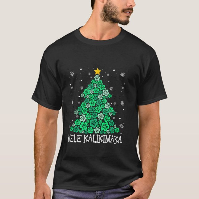 Camiseta Hawaii Mele Kalikimaka Feliz Navidad Hawaii Xm (Anverso)