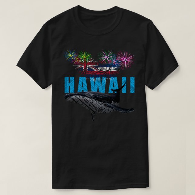 CAMISETA HAWAII NYE POLYNESIAN TRIBAL HUMPBACK (Diseño del anverso)