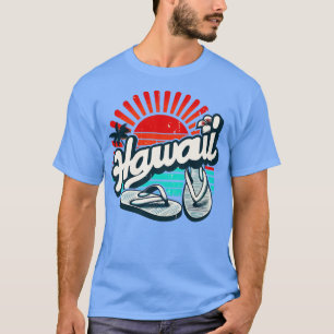 Camiseta Hawaii Oahu Flip Flop Sandalias playa de verano Re