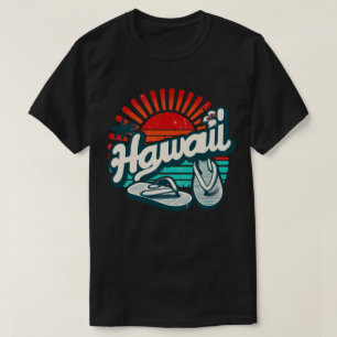 Camiseta Hawaii Oahu Flip Flop Sandalias playa de verano Re