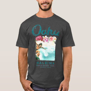 Camiseta Hawaii Oahu North Shore Vintage Hawaiian Surf