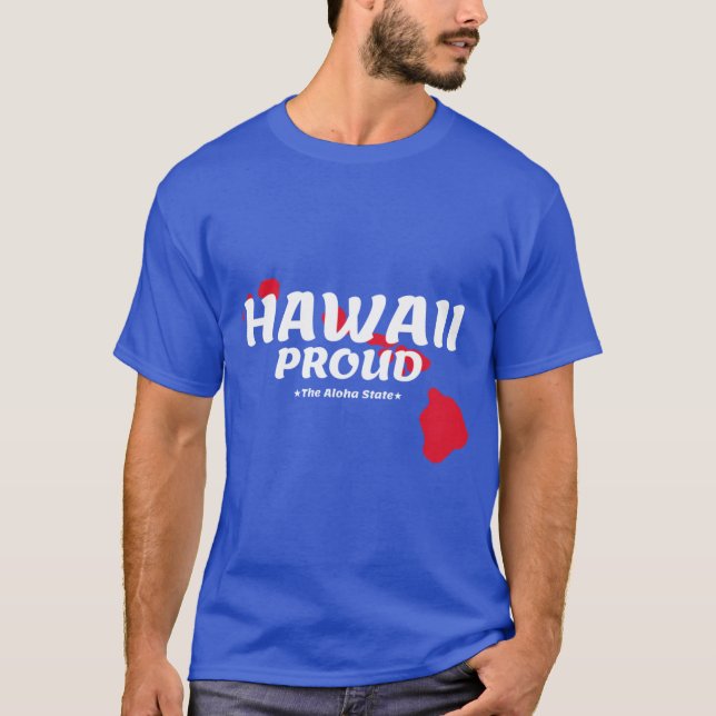 Camiseta Hawaii Orgulloso lema del estado de Aloha