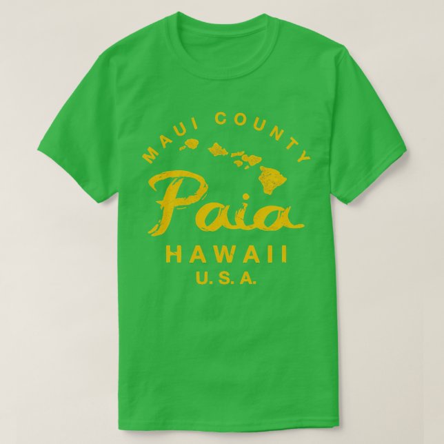 Camiseta Hawaii Paia Maui Islas Hawái TShirt 12 (Diseño del anverso)