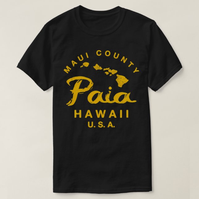 Camiseta Hawaii Paia Maui Islas Hawái TShirt 15 (Diseño del anverso)