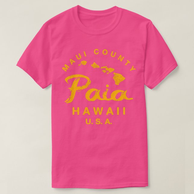 Camiseta Hawaii Paia Maui Islas Hawái TShirt 2 (Diseño del anverso)