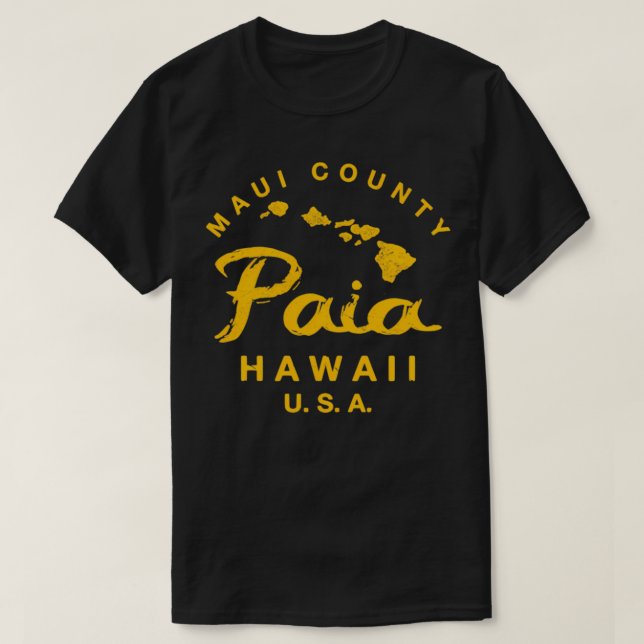 Camiseta Hawaii Paia Maui Islas Hawái TShirt 5 (Diseño del anverso)