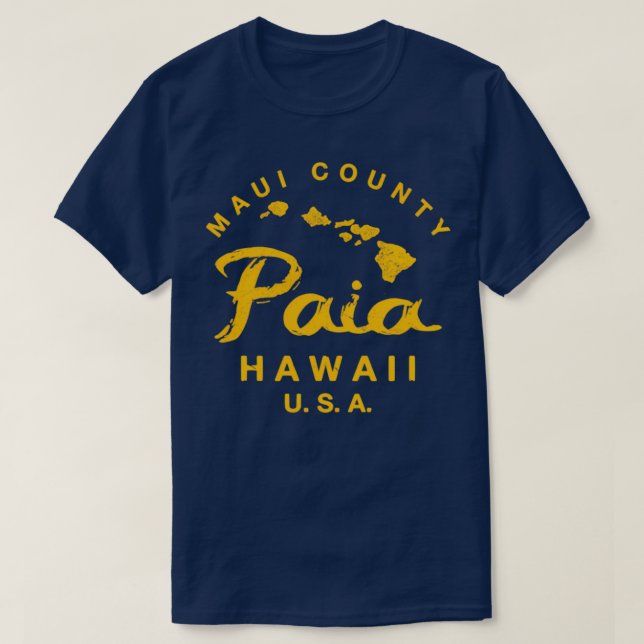Camiseta Hawaii Paia Maui Islas Hawái TShirt 7 (Diseño del anverso)