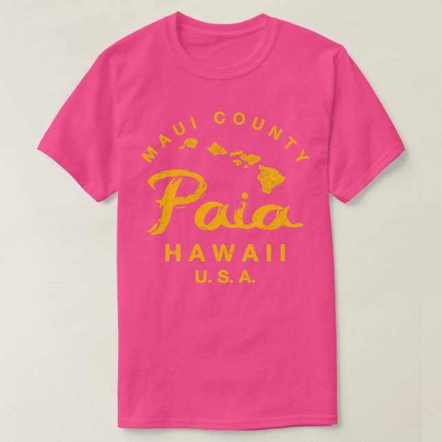 Camiseta Hawaii Paia Maui Islas Hawái TShirt 9 (Diseño del anverso)