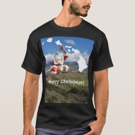 Camiseta Hawaii Papá Noel e islas hawaianas