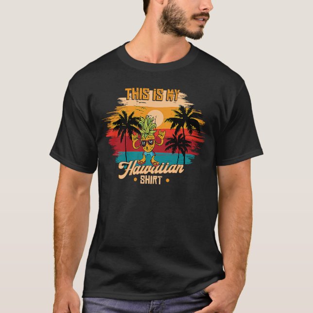 Camiseta Hawaii Pineapple Hawaiian  Tropical (Anverso)
