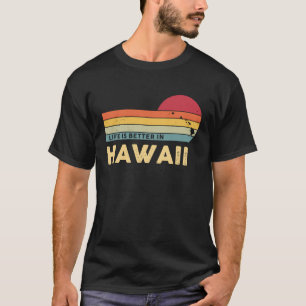 Camiseta HAWAII Retro Vintage Mapa del Estado de EEUU Patri