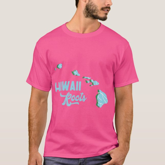 Camiseta Hawaii Roots Aqua Green (Anverso)