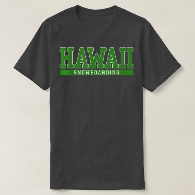 Camiseta Hawaii Snowboarding (Diseño del anverso)