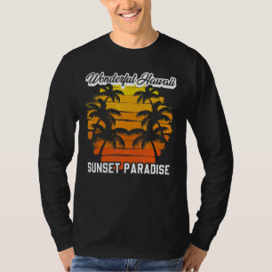Camiseta Hawaii Sunset Paradise Isla Océano Aloha B