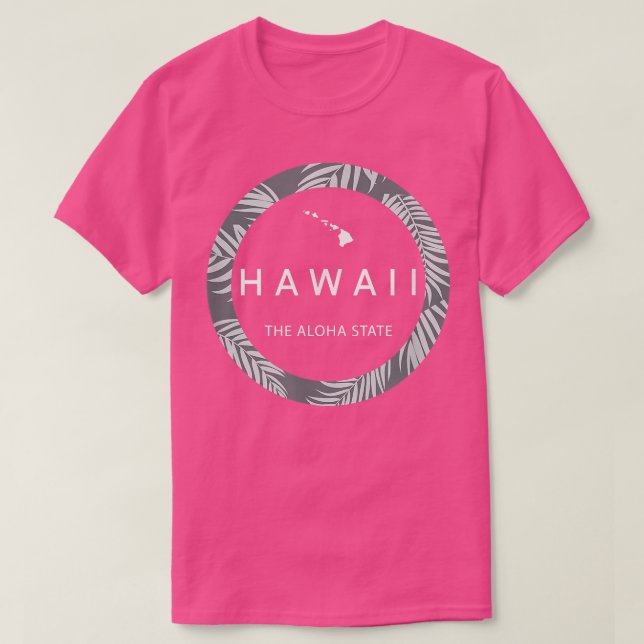 Camiseta Hawaii The Aloha StateAloha Hawaiian Palm Tree Oha (Diseño del anverso)