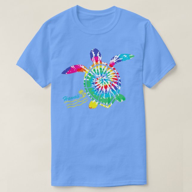 Camiseta Hawaii Tie Dye Sea Turtle Turtle Lovers (Diseño del anverso)