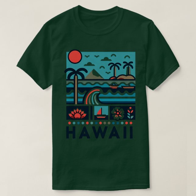 Camiseta Hawaii TShirt 11 (Diseño del anverso)