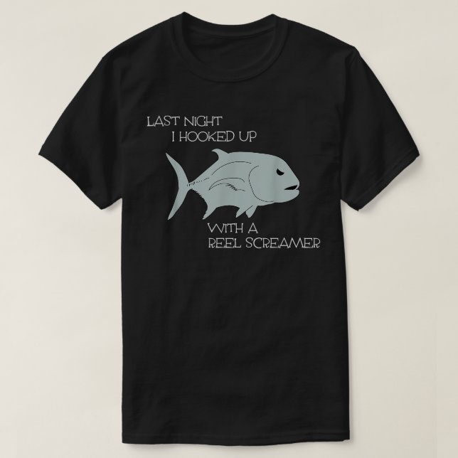 Camiseta Hawaii Ulua Gigante pescador Trevally Papio (Diseño del anverso)