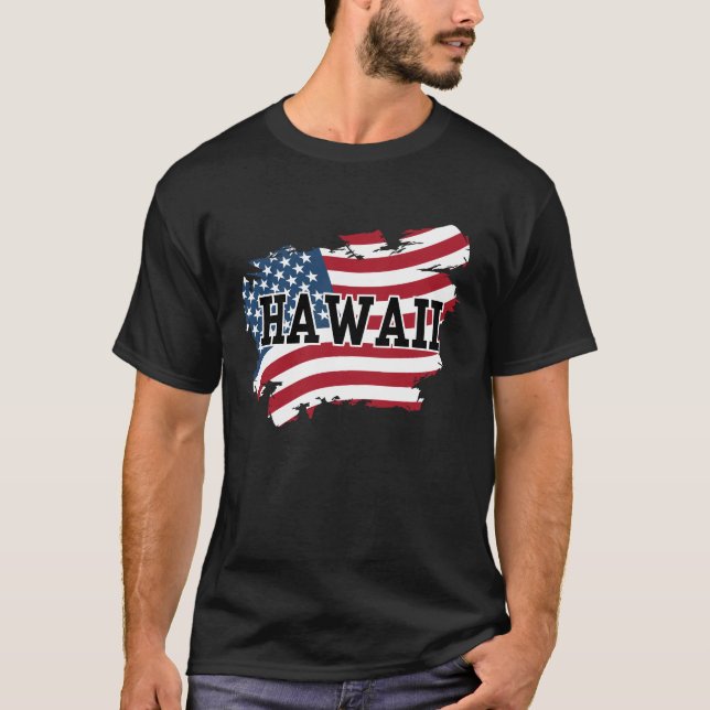 Camiseta Hawaii USA (Anverso)
