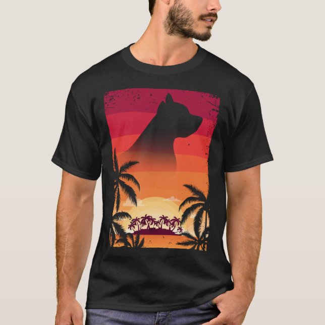Camiseta Hawaii Vacation  Staffordshire Bull Terrier (Anverso)