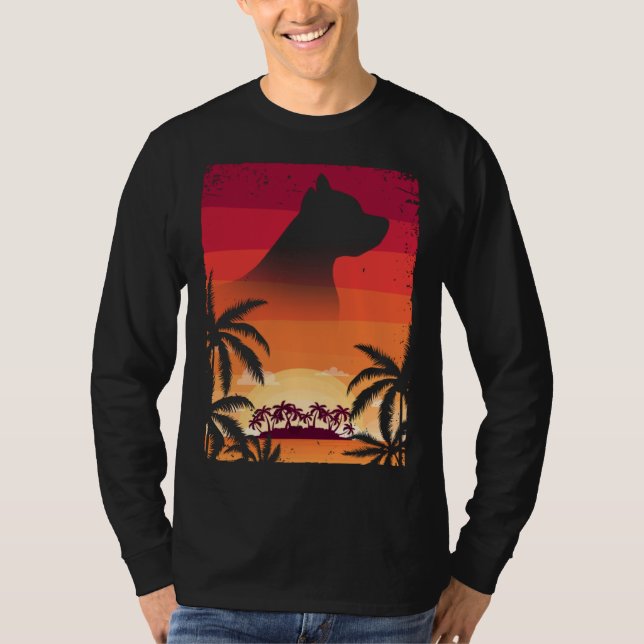 Camiseta Hawaii Vacation  Staffordshire Bull Terrier (Anverso)