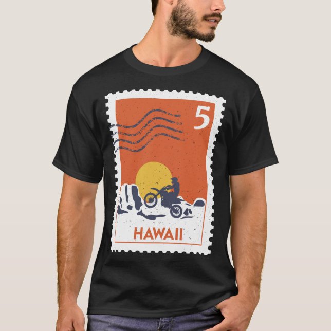 Camiseta Hawaii Vintage Retro Style USA (Anverso)