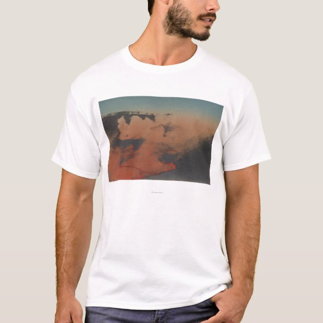 Camiseta Hawaii - vista del volcán de Kilauea en la ha (Anverso)