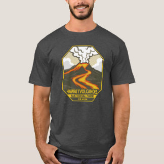 Camiseta Hawaii Volcanoes National Park Kilauea Retro Emble