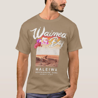 Camiseta Hawaii Waimea Bay North Shore Surfing Vintage