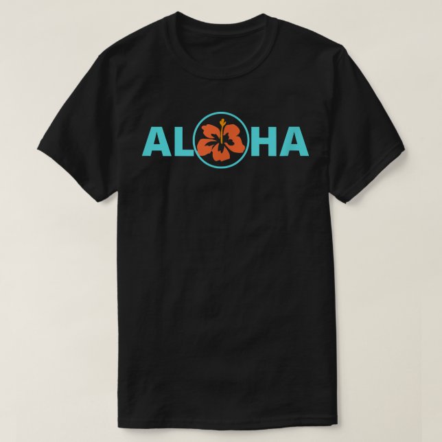 CAMISETA HAWAIIAN ALOHA (Diseño del anverso)