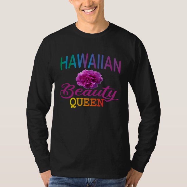 Camiseta Hawaiian Beauty Queen Hawaiian party outfits for w (Anverso)