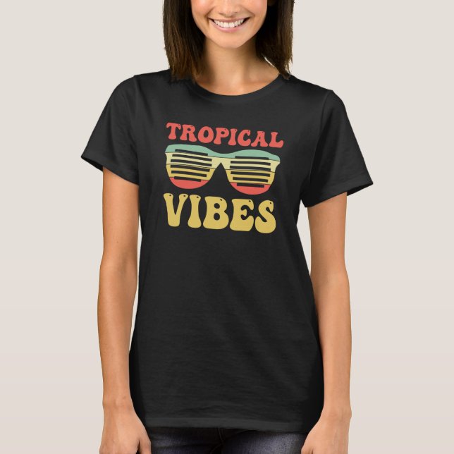 Camiseta Hawaiian Hawaii Pineapple Tiki Tropical Vibes (Anverso)