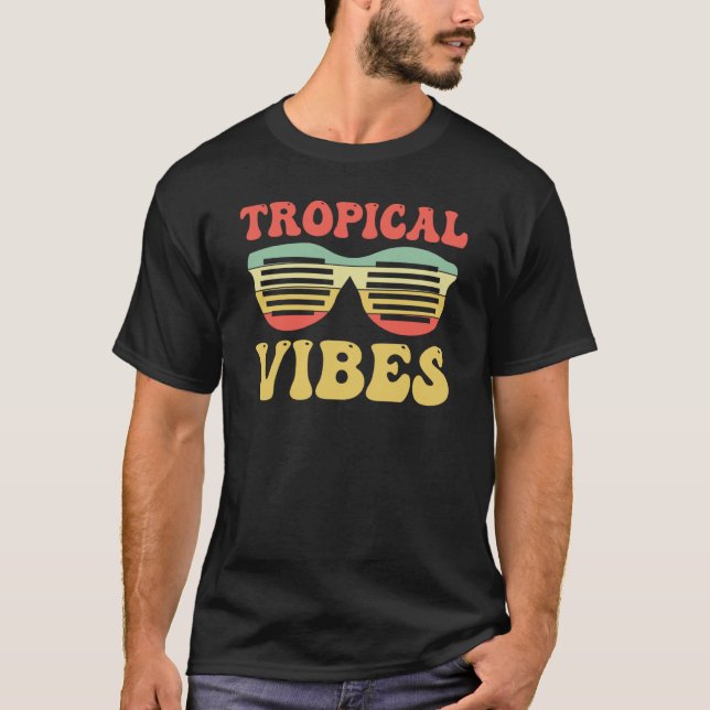 Camiseta Hawaiian Hawaii Pineapple Tiki Tropical Vibes (Anverso)