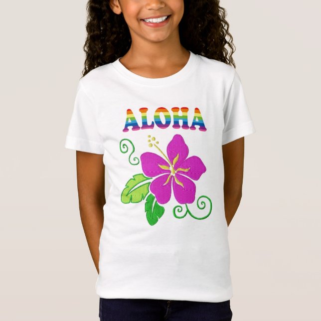 Camiseta Hawaiian Hibiscus Flower T (Anverso)