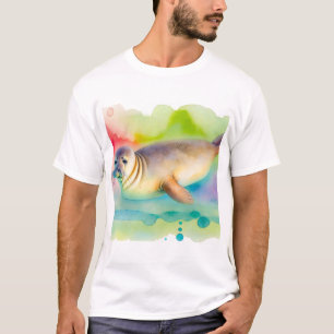 Camiseta Hawaiian monk seal 211024AREF134 - Watercolor