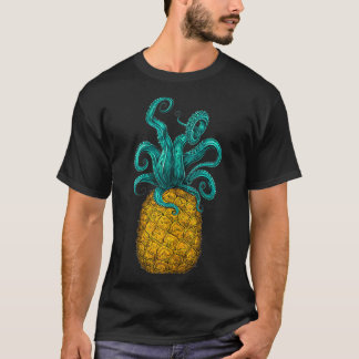 Camiseta Hawaiian Octopus Pineapple Aloha Beach Hawaii Summ