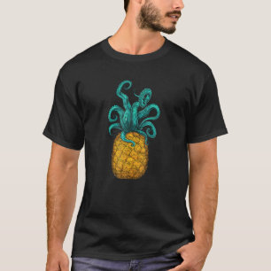 Camiseta Hawaiian Octopus Pineapple Aloha Beach Hawaii Summ